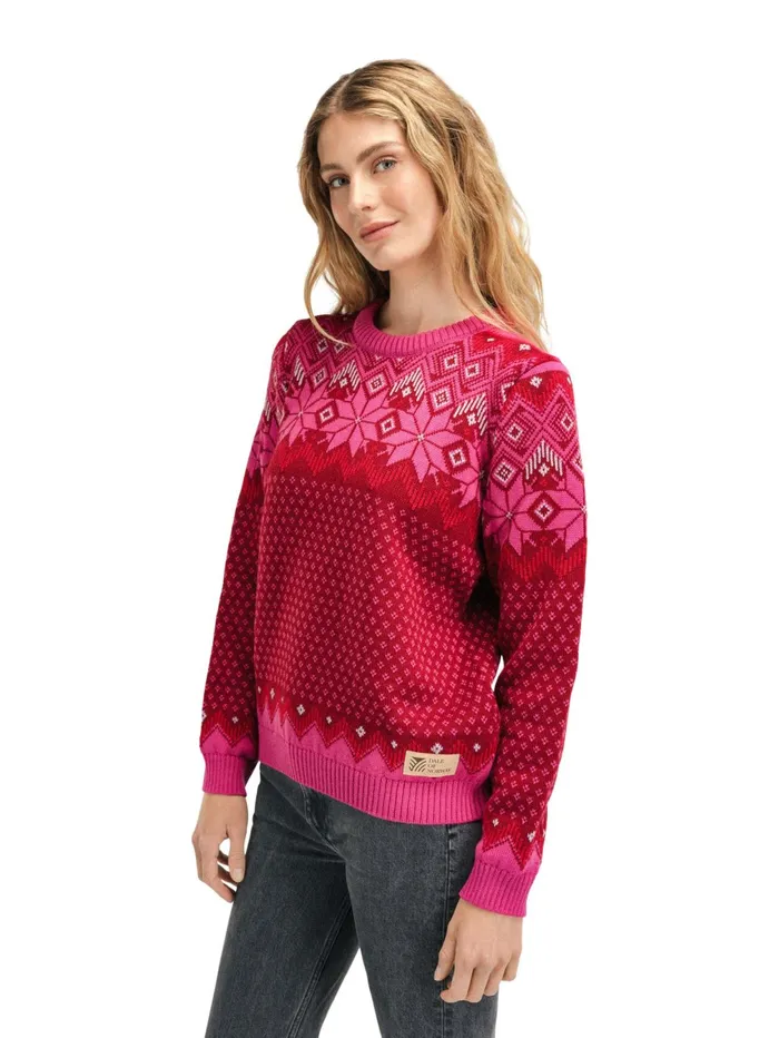 Women Round Neck Dale Of Norway Vilja Sweater