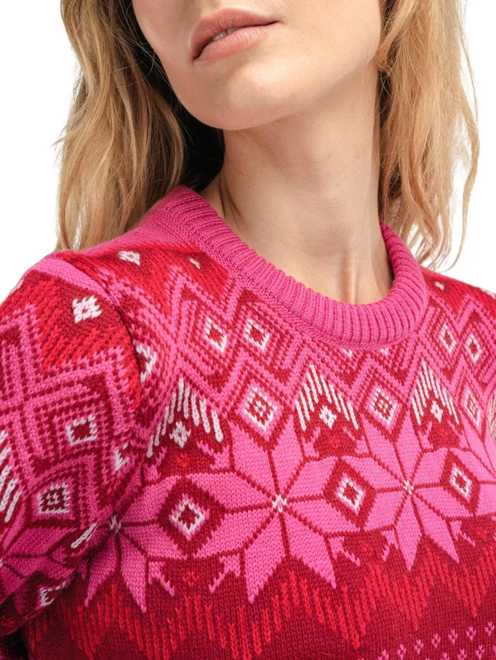 Women Round Neck Dale Of Norway Vilja Sweater
