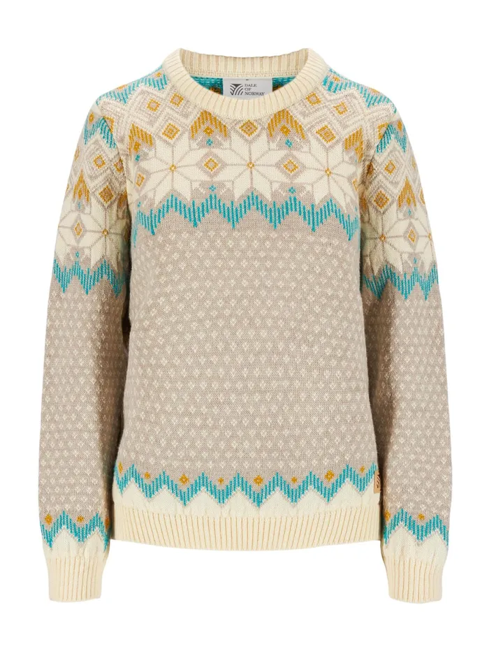 Women Round Neck Dale Of Norway Vilja Sweater