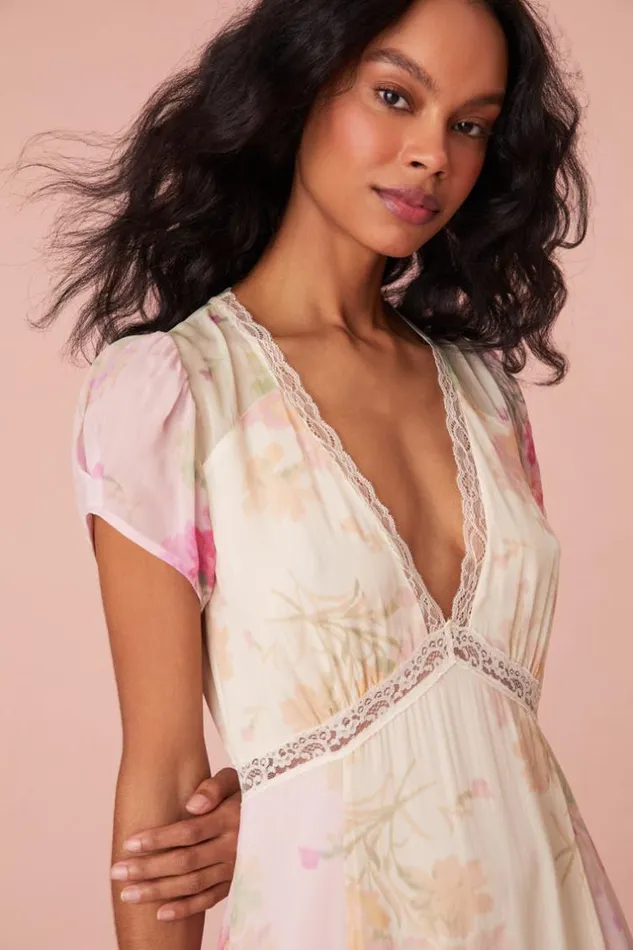 Women Roupell Chiffon Maxi Dress Garden Sunset LoveShackFancy Dresses Women Roupell Chiffon Maxi Dress Garden Sunset LoveShackFancy Dresses