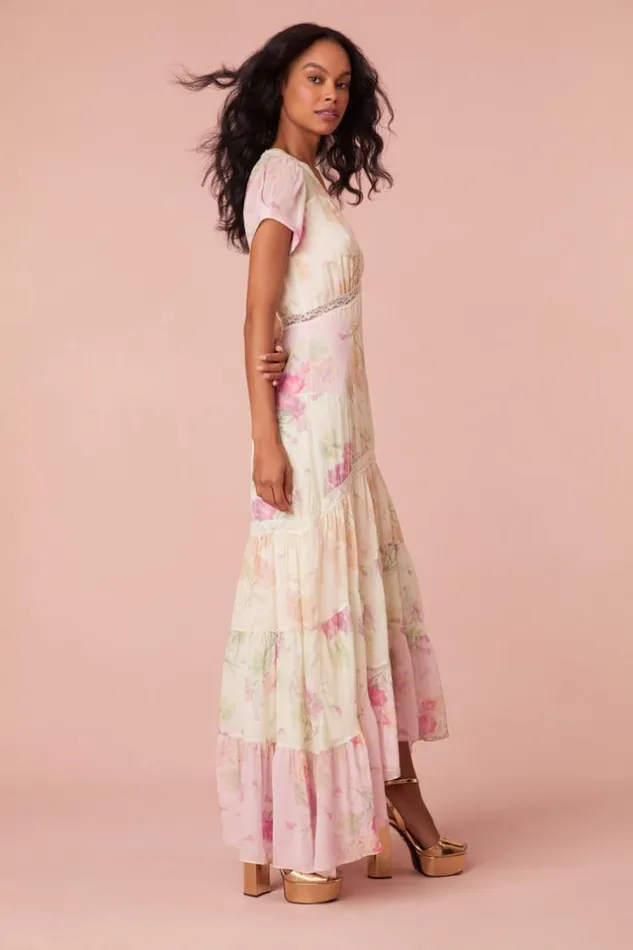 Women Roupell Chiffon Maxi Dress Garden Sunset LoveShackFancy Dresses Women Roupell Chiffon Maxi Dress Garden Sunset LoveShackFancy Dresses