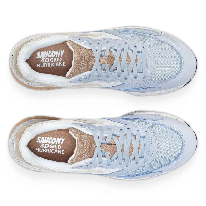Women Saucony Lifestyle 3d Grid Hurricane Premium Light Bluecream