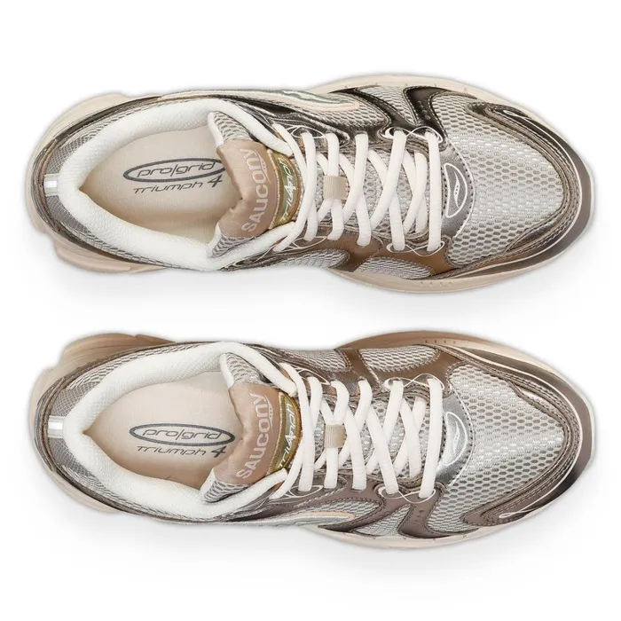 Women Saucony Lifestyle Progrid Triumph 4 Premium Bubbly
