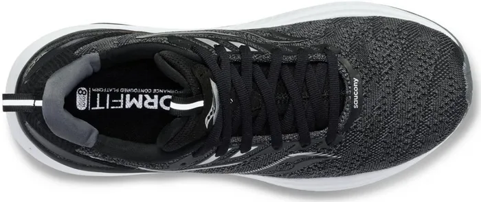 Women Saucony Walking Echelon 9 Extra Wide Blackwhite