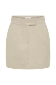 Women Sayer Textured Mini Skirt 8211 Natural Natural Meshki Skirts