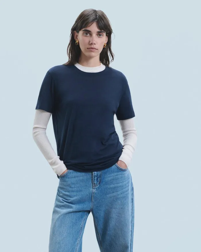 Women Shirts TShirts and Tops From Future Supima Crewneck TShirt White
