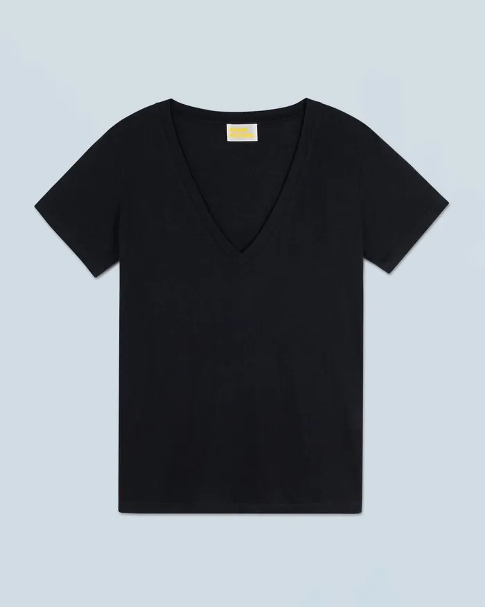 Women Shirts TShirts and Tops From Future Supima VNeck TShirt Black