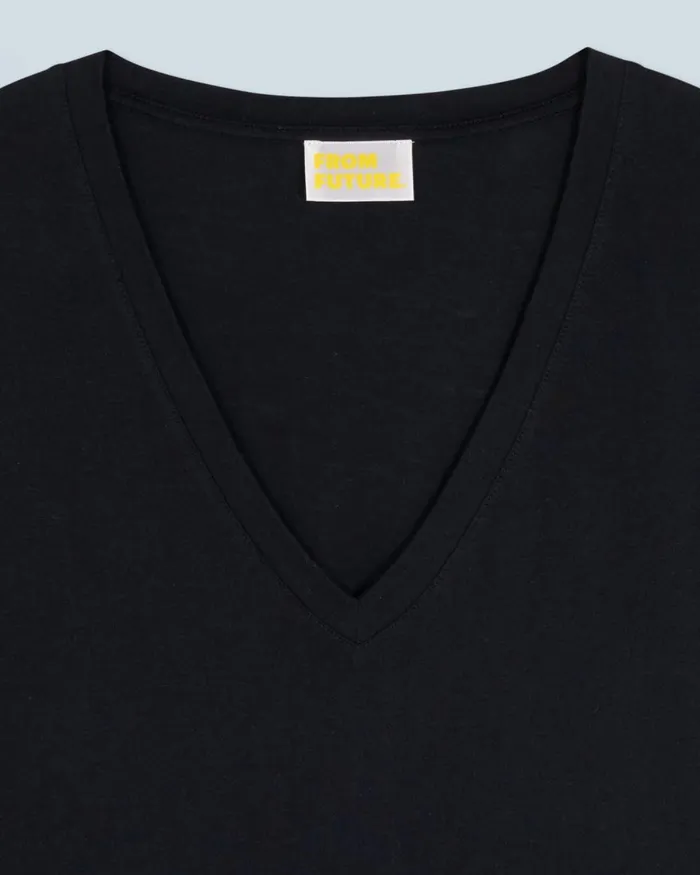 Women Shirts TShirts and Tops From Future Supima VNeck TShirt Black