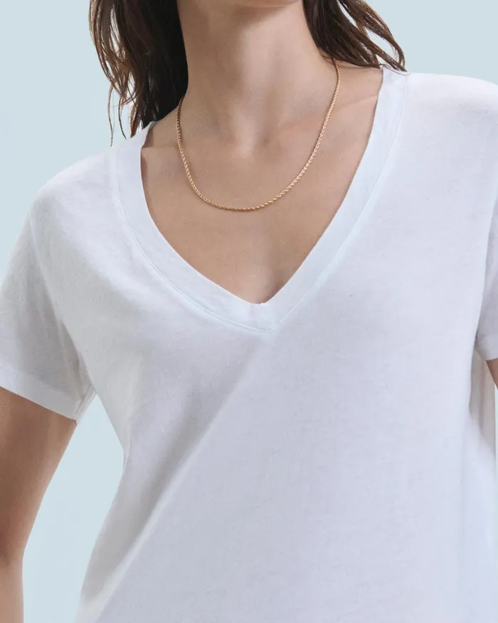 Women Shirts TShirts and Tops From Future Supima VNeck TShirt Black