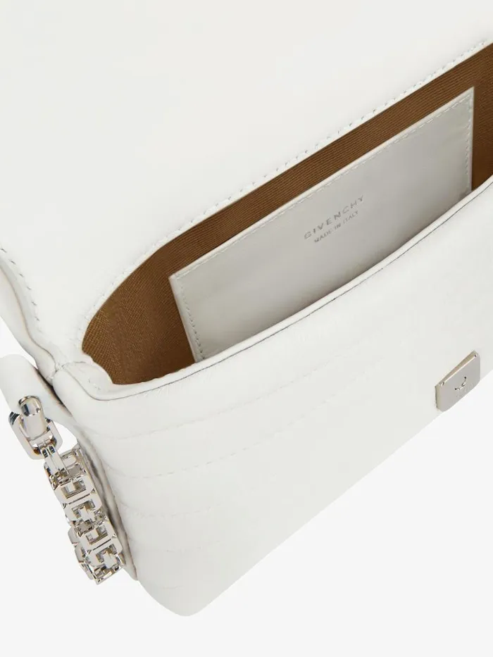 Women Shoulder Bags Givenchy Micro 4G Soft Bag In Quilted Leather Ivory