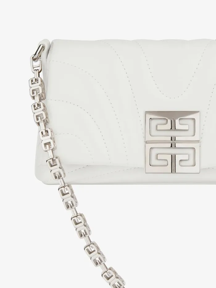 Women Shoulder Bags Givenchy Micro 4G Soft Bag In Quilted Leather Ivory