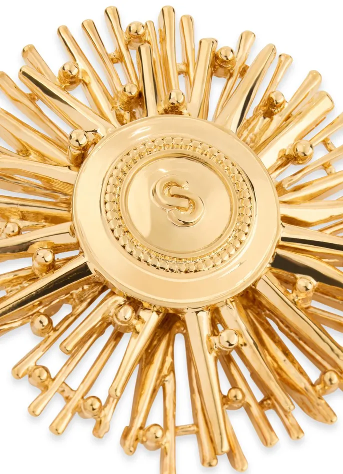 Women SJ Logo Burst Pin Gold St John Jewelry Women SJ Logo Burst Pin Gold St John Jewelry