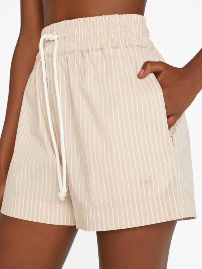 Women Skirts and Shorts FRAME Drawstring Lounge Short 8212 Sand Multi