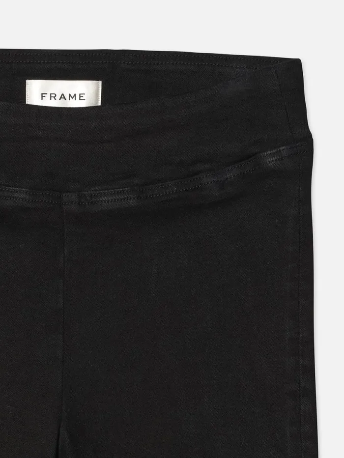 Women Skirts and Shorts FRAME Jetset Capri 8212 Sheen Noir