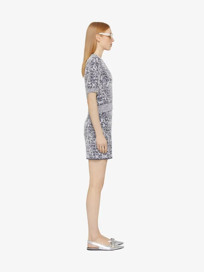 Women Skirts Givenchy Skirt In 4G Tweed With 4G Liquid Detail Navy