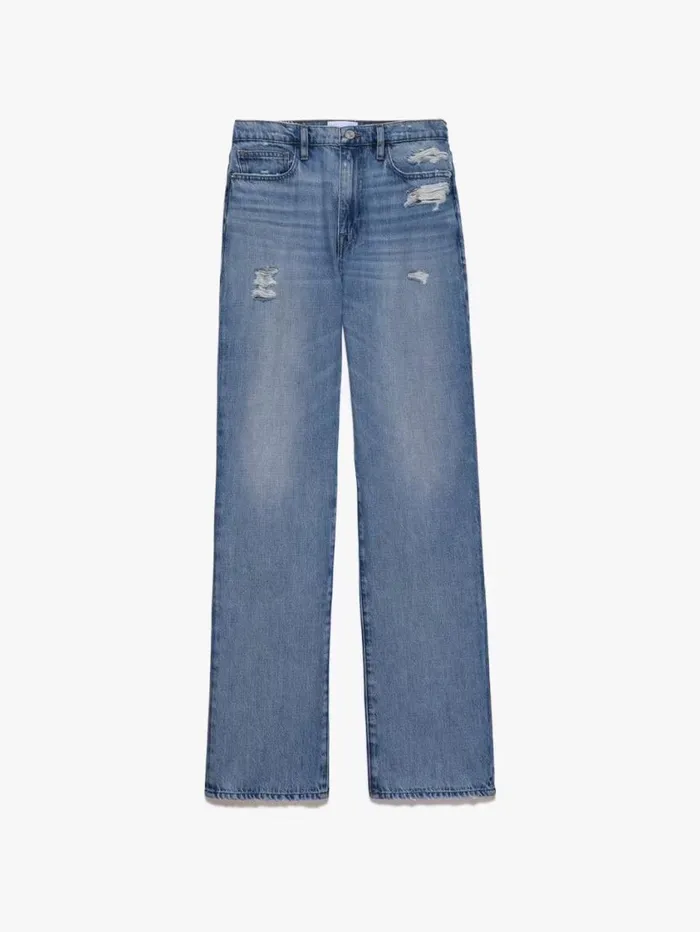 Women Straight FRAME Le Jane 8212 Downpour Rips