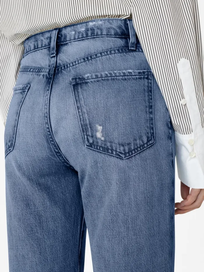 Women Straight FRAME Le Jane 8212 Downpour Rips