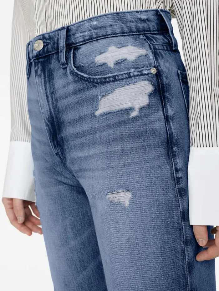 Women Straight FRAME Le Jane 8212 Downpour Rips