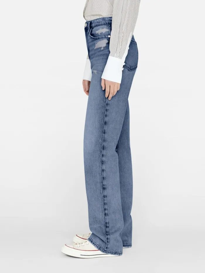 Women Straight FRAME Le Jane 8212 Downpour Rips