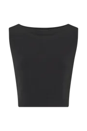 Women Suri Slinky Cowl Back Top 8211 Black Black Meshki Sleeveless Tops