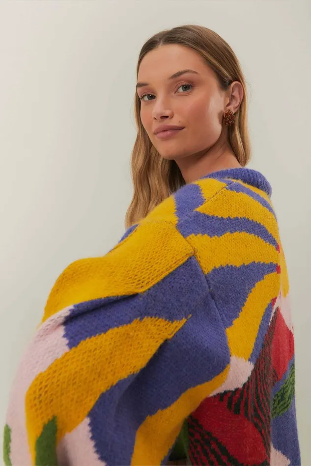 Women Sweaters and Sweatshirts Farm Rio Happiness Sweater