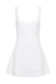 Women Tandie Linen Flare Mini Dress 8211 White White Meshki Mini Dresses