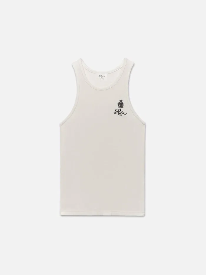 Women Tanks and Tees FRAME Ritz Women039s Rib Tank 8212 White