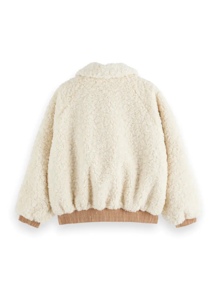 Women TEDDY BOMBER Soft Ice Scotch and Soda Jackets and Coats