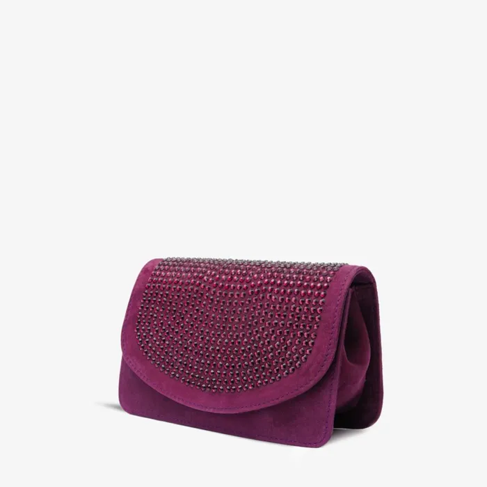 Women The Ailano Purple Leather Handbag Vinci Leather Women Bags