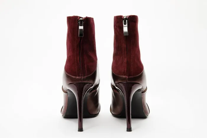 Women The Manila Burgundy Leather Ankle Boot Vinci Leather Boots and Booties