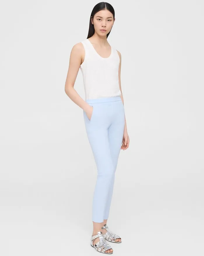 Women Theory Pants Treeca PullOn Pant In Good Linen Breeze