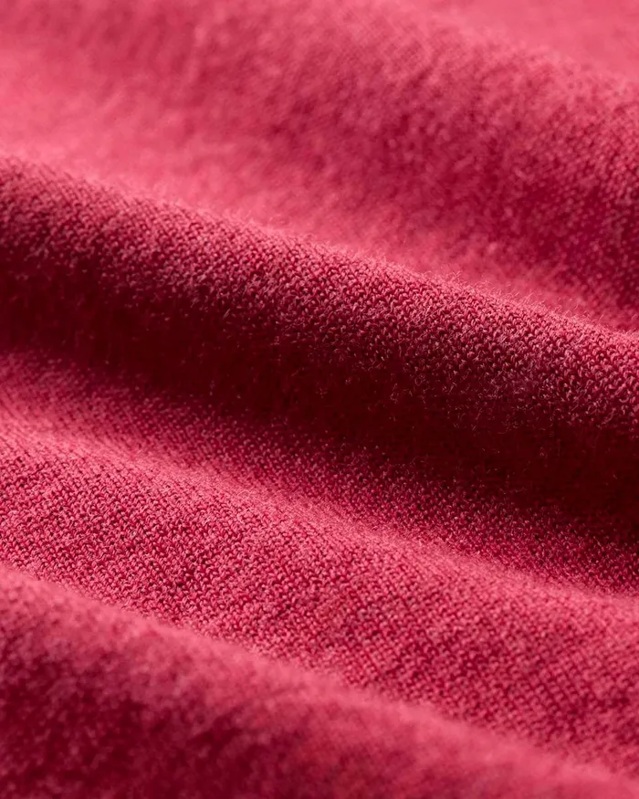 Women Theory Sweaters Cardigans Crewneck Sweater In Regal Wool Deep Rose