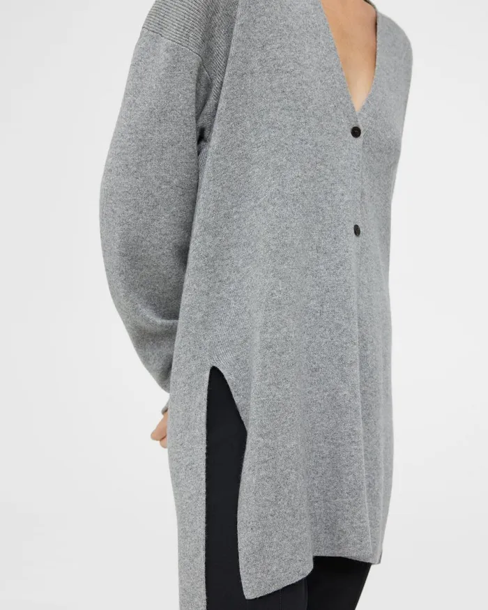 Women Theory Sweaters Cardigans Long Cardigan In Cashmere Husky