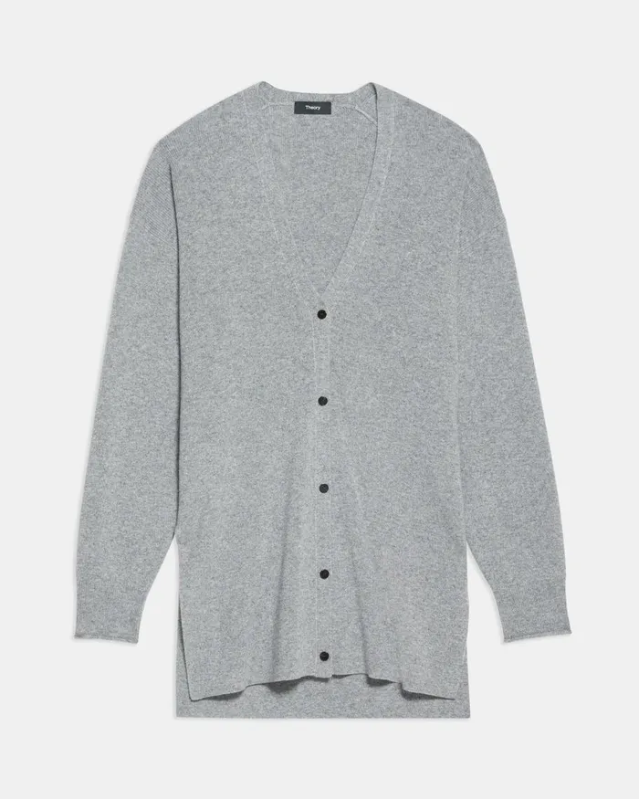 Women Theory Sweaters Cardigans Long Cardigan In Cashmere Husky
