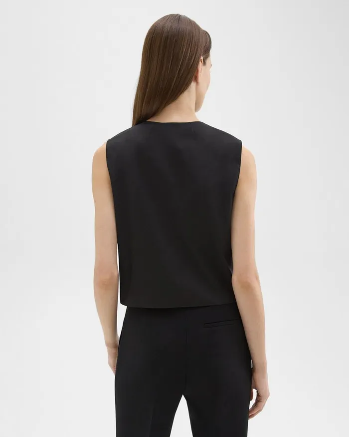 Women Theory Tops Shell Top In Good Cotton Black