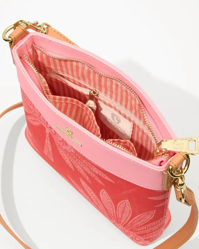 Women Tommy Bahama Handbags and Clutches Palmetto Frond Hipster Crossbody Bag Palmetto Frond