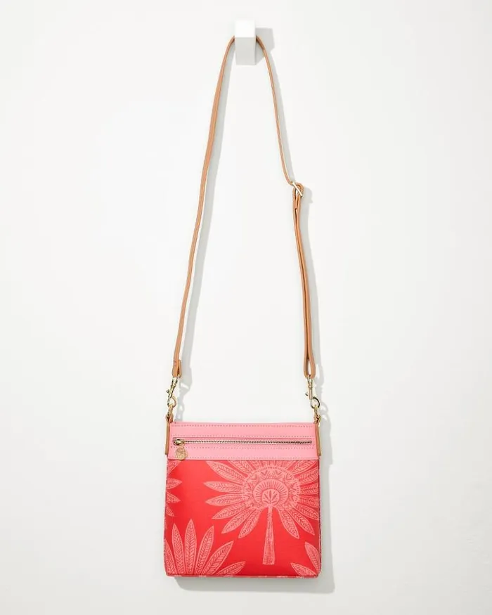Women Tommy Bahama Handbags and Clutches Palmetto Frond Hipster Crossbody Bag Palmetto Frond