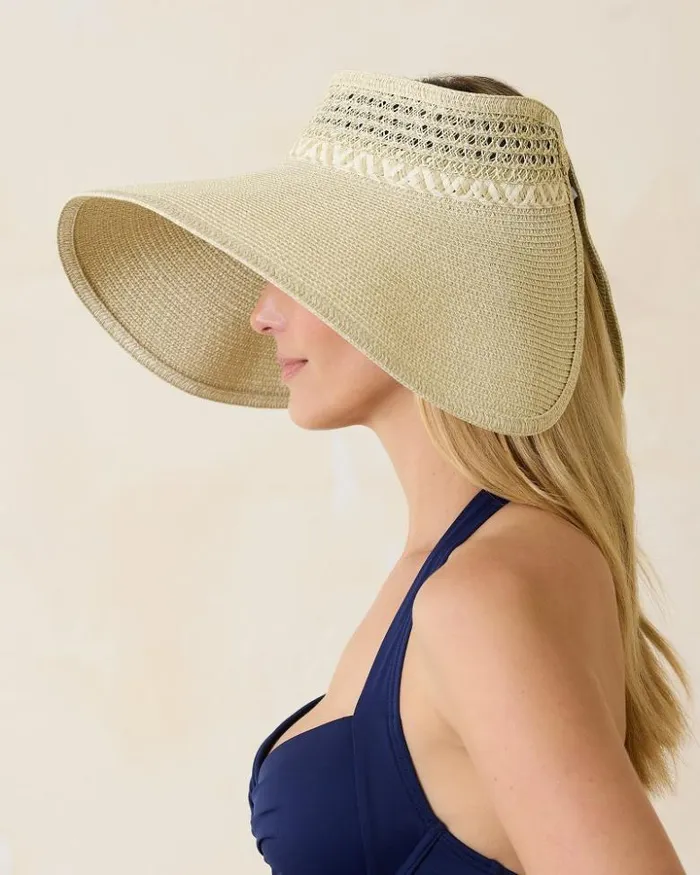 Women Tommy Bahama Hats and Caps Packable Everyday Full Coverage Visor Mixed Natural Women Tommy Bahama Hats and Caps Packable Everyday Full Coverage Visor Mixed Natural
