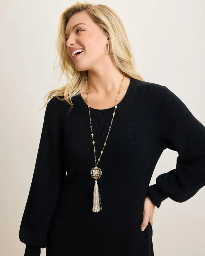 Women Tommy Bahama Jewelry Madeira Tassel Pendant Necklace Gold