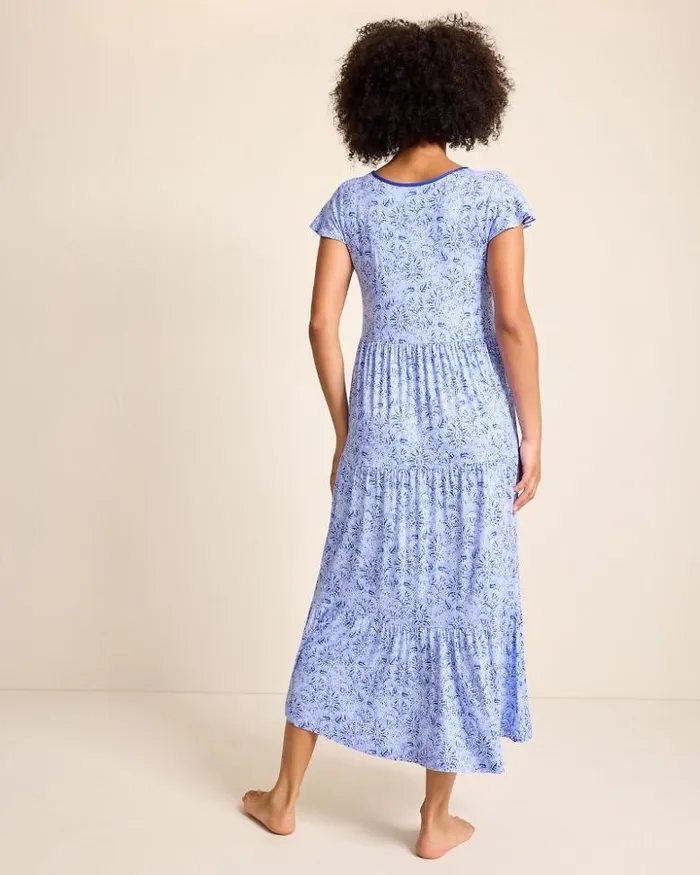 Women Tommy Bahama Sleepwear Jersey ShortSleeve Maxi Sleep Dress Periwinkle Women Tommy Bahama Sleepwear Jersey ShortSleeve Maxi Sleep Dress Periwinkle