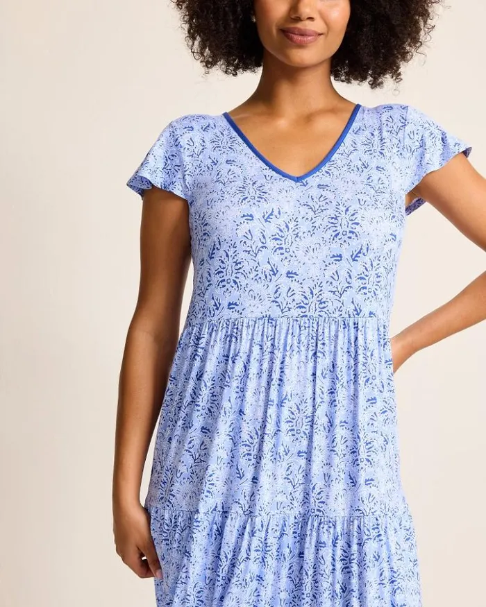 Women Tommy Bahama Sleepwear Jersey ShortSleeve Maxi Sleep Dress Periwinkle Women Tommy Bahama Sleepwear Jersey ShortSleeve Maxi Sleep Dress Periwinkle