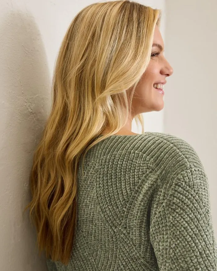 Women Tommy Bahama Sweaters Island Luna Chenille Shell Stitch BoatNeck Sweater Seagrass Women Tommy Bahama Sweaters Island Luna Chenille Shell Stitch BoatNeck Sweater Seagrass