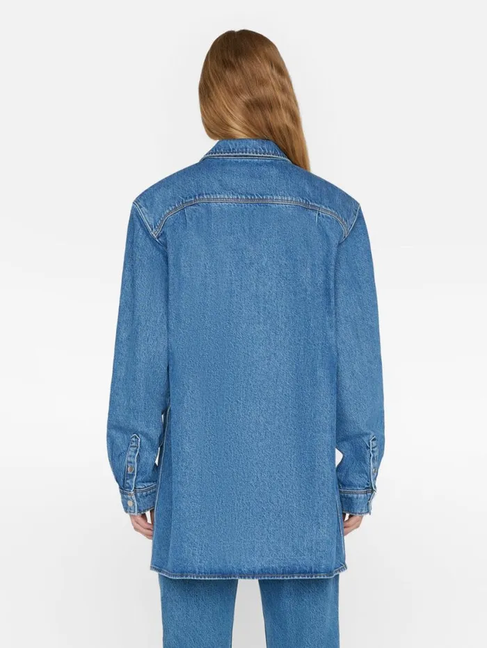 Women Tops and Blouses FRAME A Line Shirt Dress 8212 Brisk