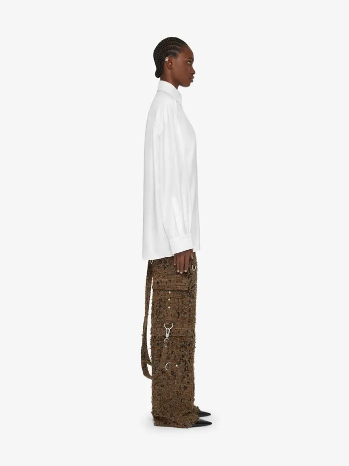 Women Tops and Shirts Givenchy Shirt In Silk With Crystals White