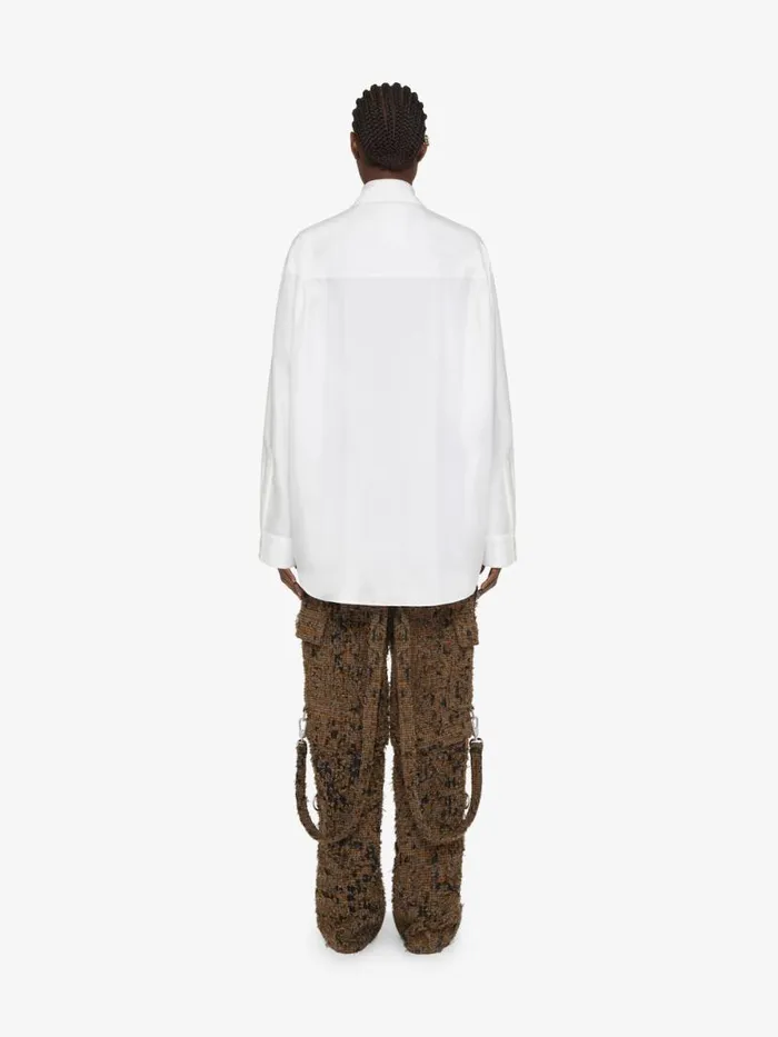 Women Tops and Shirts Givenchy Shirt In Silk With Crystals White