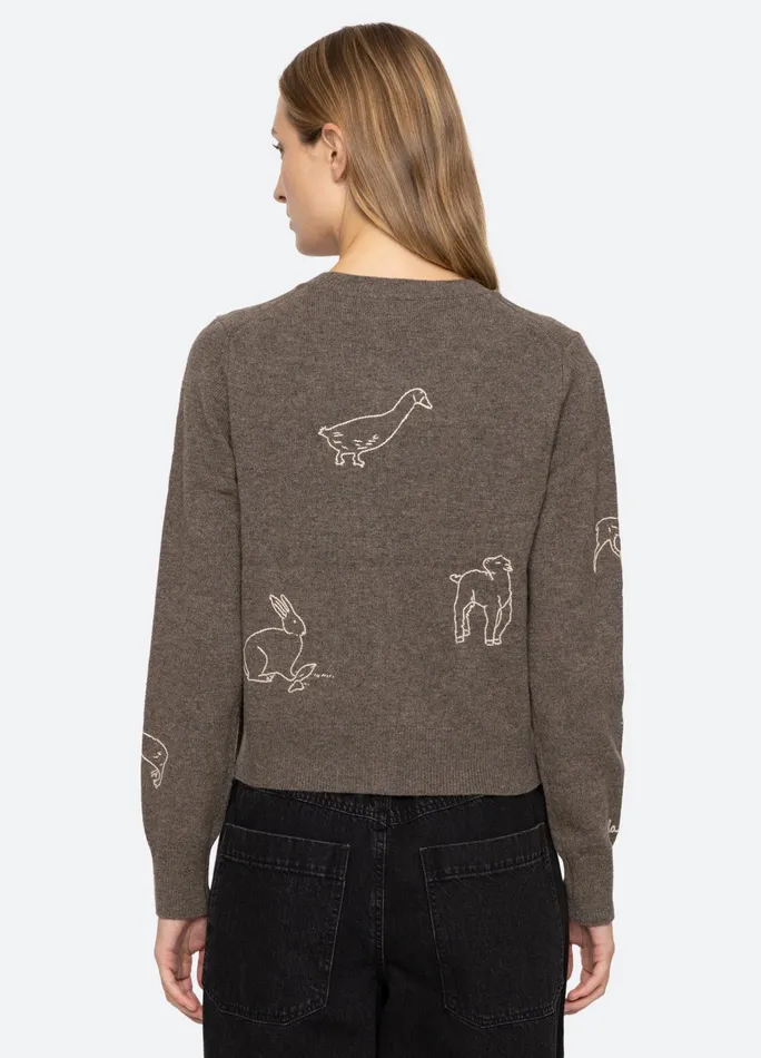 Women Tops Sea New York Demi Cardigan Gray