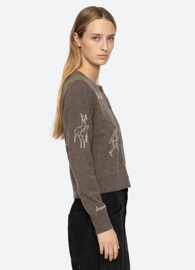 Women Tops Sea New York Demi Cardigan Gray