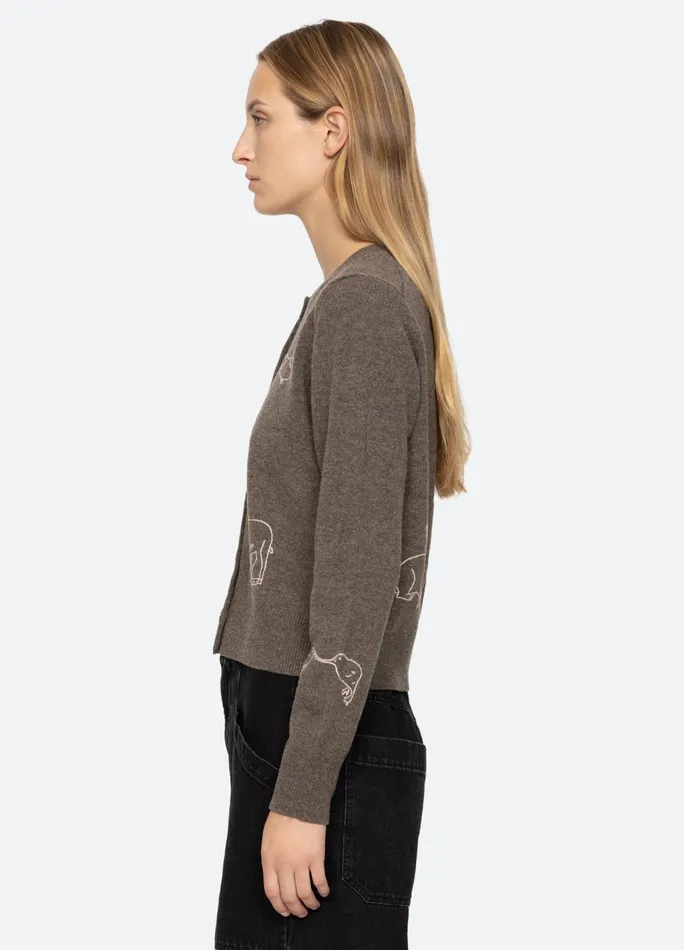 Women Tops Sea New York Demi Cardigan Gray