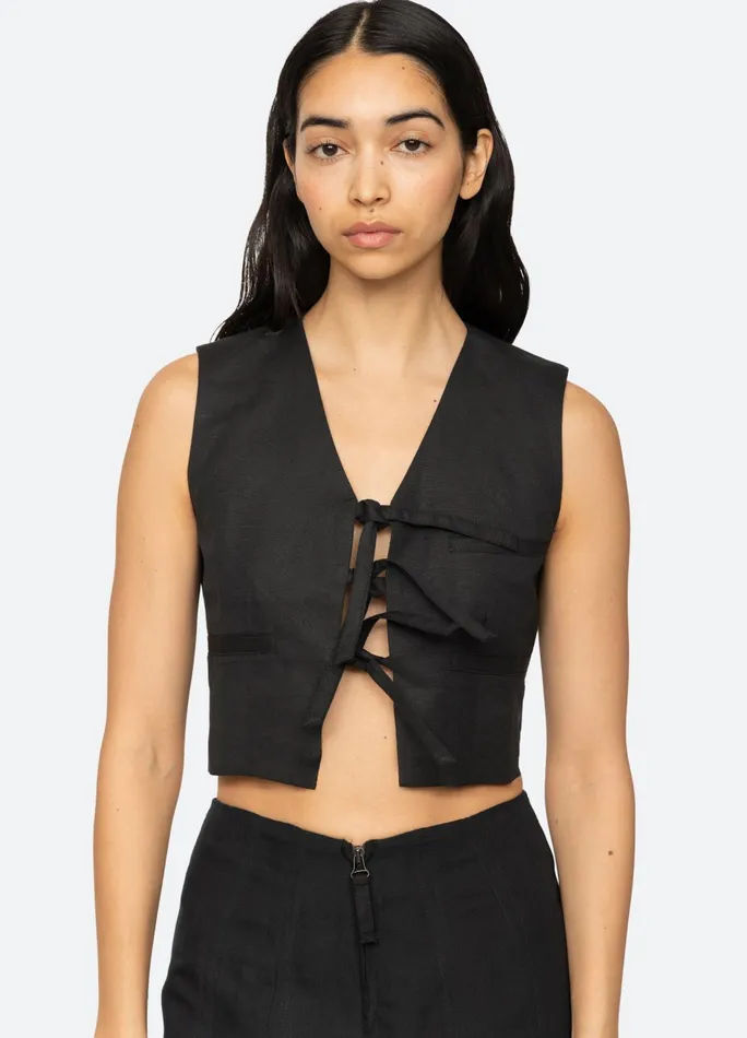 Women Tops Sea New York Lara Vest Black