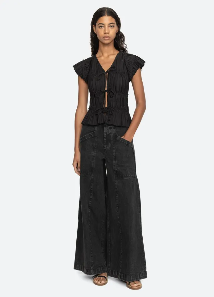 Women Tops Sea New York Parcie Top Black